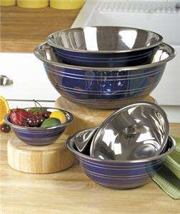 Each 5 Pc. Mixing Bowl Set features attractive stainless steel bowls 