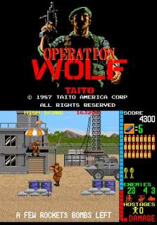 Operation Wolf Arcade Game FULL Service/Repair Manual/Military 