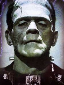 Frankenstein Horror Film Movie Poster, Boris Karloff  