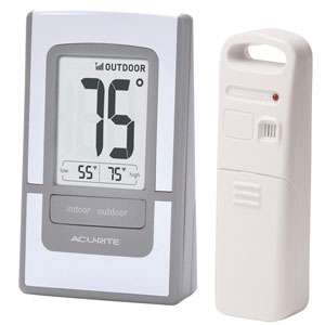 Digital Wireless Thermometer   Indoor / Outdoor with Daily High / Low 