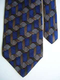 4824 Blue Brown Gray Necktie Mens Tie LOUIS FERAUD  