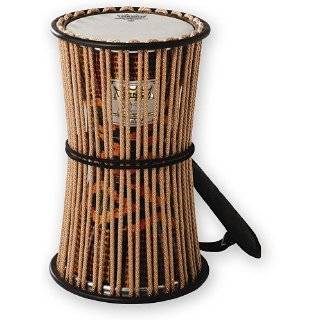 Remo 6 Francis Awe Rope Tuned Kanago Talking Drum, West African 