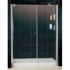 4156728 01 ELEGANCE Reversible Hinged Shower Door and Stationary Panel 