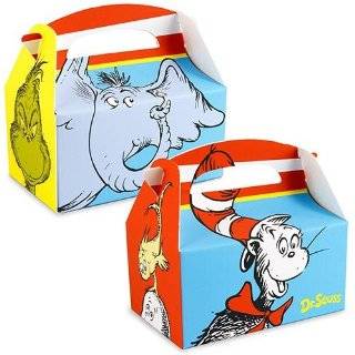 Dr Seuss Classic Book Characters Party Treat Box 4 Pack
