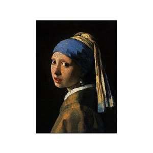  Girl with a Pearl Earring Beautiful MUSEUM WRAP CANVAS 
