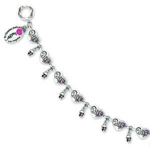   Ed Hardy Hearts and Skulls 7.5inch Bracelet   JewelryWeb Jewelry