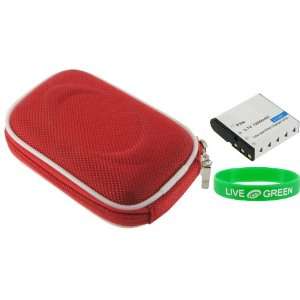   Red) and NP FT1 Battery for Sony Cybershot DSCT5 Digital Camera Gold