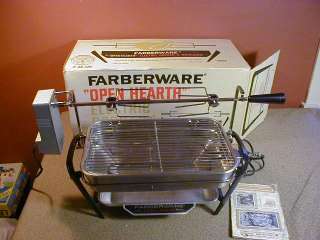   Electric Open Hearth Indoor Broiler Rotisserie Grill 455 A in Box
