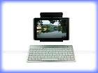 White Rechargeable Bluetooth Keyboard for HTC Evo View Flyer Jetstream