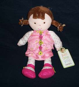   Just One You Year Pink Dress Brown Brunette Hair Braids Baby Doll
