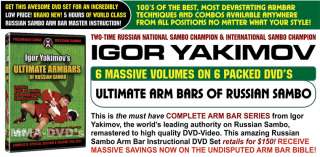   Armbars Of Russian Sambo Instructional DVD Set for Mixed Martial Arts