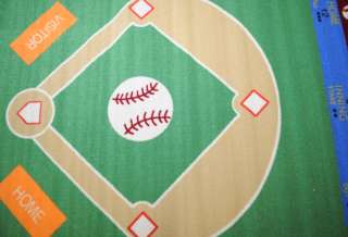 Rubber Back Baseball Design 5x7 EDUCATIONAL for KIDS   NON SKID AREA 