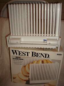 West Bend Folding Bread Slicing Guide # 6600X ~Good In Box  