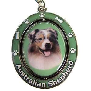  Australian Shepherd Spinning Dog Keychain By E & S Pets 