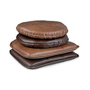  Faux Leather Chair Pad   Dark Brown   Improvements