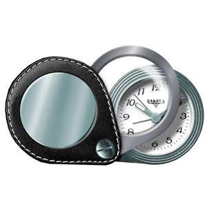  Dakota Watch Company Travel Alarm w/Magnifier, White Dial 