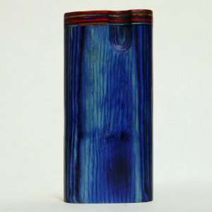 Hand Made Fire & Ice Portable Diamond Wood 4 x 2 Dugout with Tobacco 