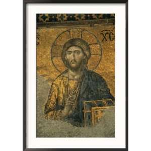  A Mosaic of Jesus at St. Sophia Hagia in Istanbul National 
