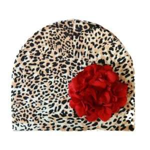  Leopard Hat with Red Geranium Toys & Games