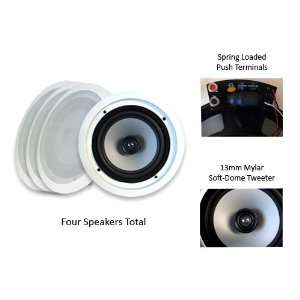   iC8 4PKG (4) 180 Watt 8 In Wall/Ceiling Home Speakers: Electronics