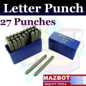 16 Metal Marking Alphabet Letters Steel Stamp Set   LP2345
