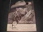 1955 Marlboro Cigarettes Ad Cowboy Lights Cigarette
