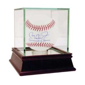 Autographed Cal Ripken Jr. Baseball   with 2632 Consecutive Games 