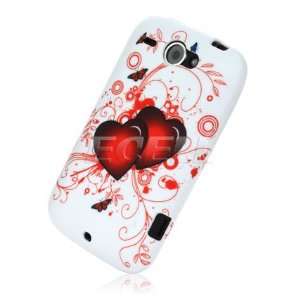   NEW RED HEARTS SILICONE GEL BACK CASE FOR HTC WILDFIRE Electronics