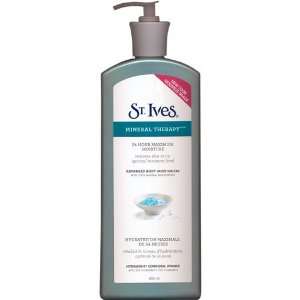 St Ives Mineral Therapy 24 Hour Maximum Moisture Body Moisturizer, 600 