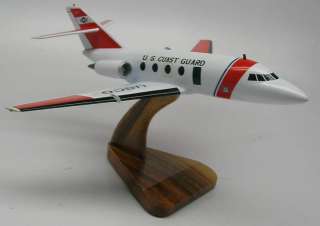   25 Falcon US Coast Guard HU25 Airplane Wood Model   