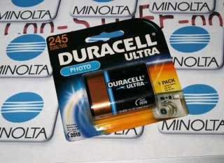 DURACELL 245 6V 2CR5 Canon Minolta Camera Battery NEW  