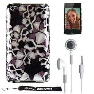 Flexible Skull Graphic Design Case for Apple iPod Touch 4 ( Compatible 