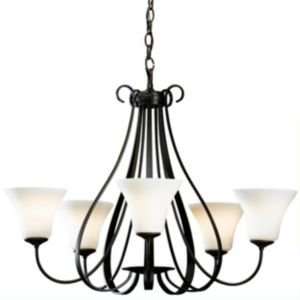   Five Arms Chandelier  R080680 Finish Natural Iron