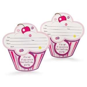   Lil Cupcake 1st Birthday Invitations (8) Party Supplies Toys & Games