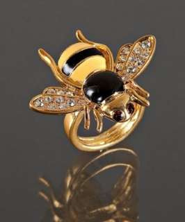Kenneth Jay Lane yellow enamel bumble bee ring  BLUEFLY up to 70% off 