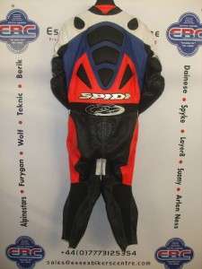 Motorcycle Leathers Spidi One Piece Race Suit EU 50 UK 40 Used Bargain 