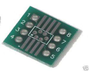 SOIC adapter boards, SO 8 SMT to 8 pin DIP (set of 3)  