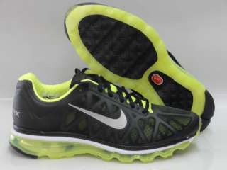 Nike Air Max 2011 + Black Green Volt Sneakers Mens 12  