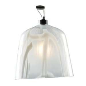  Alico Pendina Single Lamp Pendant with Vanilla Swirl Glass Shade 