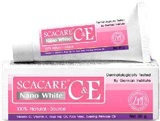 Scacare C&E nano white natural Vitamin lightening cream  