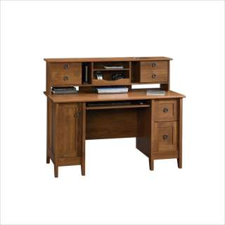 Sauder August Hill Comp w/Hutch Oiled Oak Computer Desk  