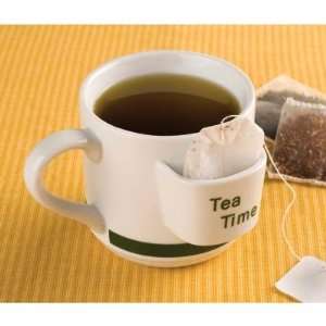  TEA TIME MUG W/ TEA BAG HOLDER: Home & Kitchen