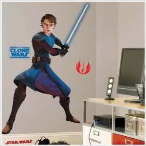 Star Wars The Clone Wars Glow in the Dark Anakin Skywalker Mega Decal 