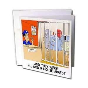 Londons Times Funny Society Cartoons   House Arrest   Greeting Cards 