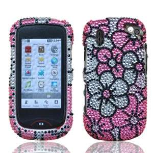 For Pantech Hotshot Crystal Diamond BLING Hard Case Phone Cover Pink 