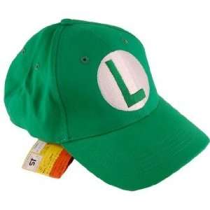    Nintendo Super Mario Baseball Hat Luigi Green Toys & Games