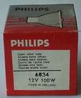 projection lamp bulb philips 6834 12v 100w nos excellent condition