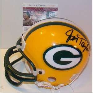   Jim Taylor SIGNED Packers Mini Helmet JSA COA: Sports & Outdoors