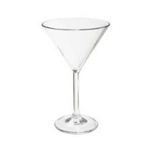  GET Clear Plastic 6 Oz. Martini Glass