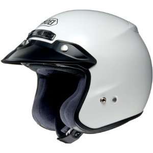 Shoei RJ Platinum R Open Face Motorcycle Helmet White Small S 02 608